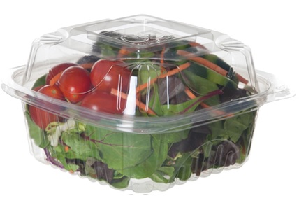 SafePro SC1-10, 10 Oz Clear PET Square Deli Containers, 500/CS. Lids Sold  Separately.