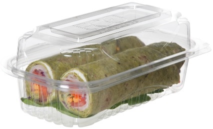 24 oz. Clear Hinged Deli Container - Pak-Man Food Packaging Supply